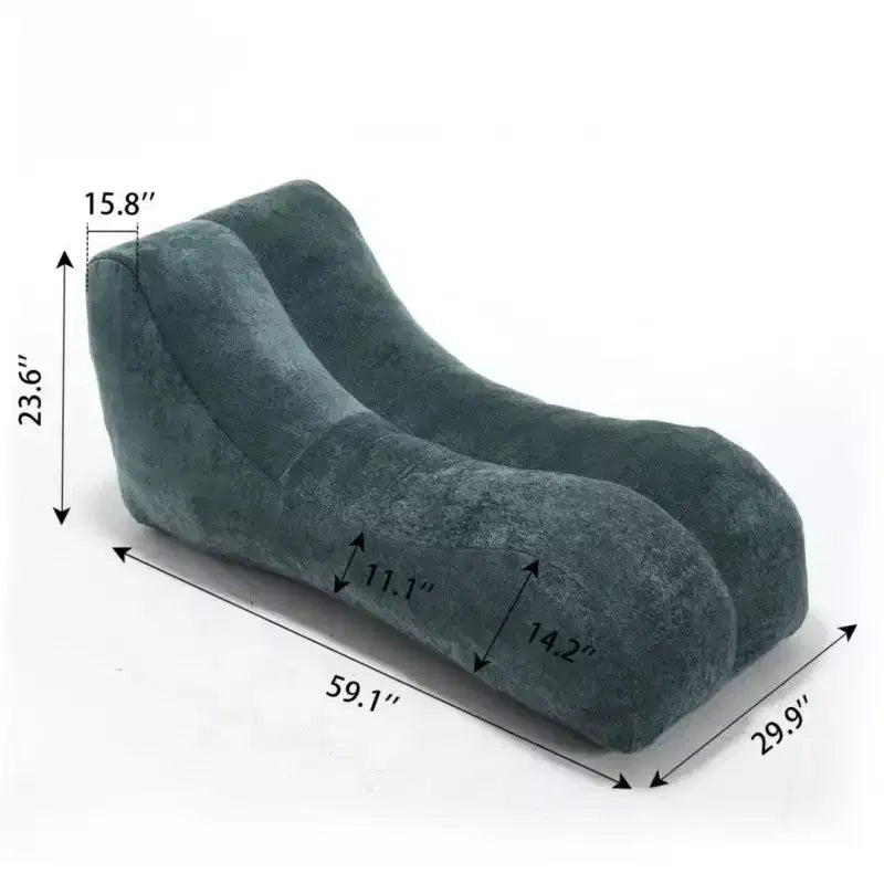 Pouf TUYOHW59 pouces, canapé lounge épousant les courbes du corps avec éponge haute élasticité, canapé de sol léger pour salon, chambre à coucher
