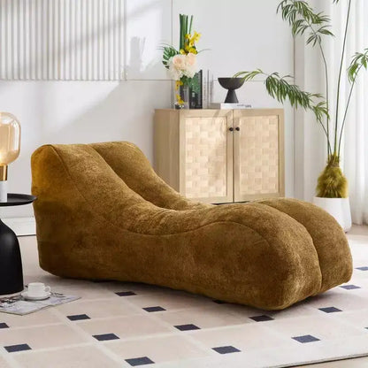 Pouf TUYOHW59 pouces, canapé lounge épousant les courbes du corps avec éponge haute élasticité, canapé de sol léger pour salon, chambre à coucher