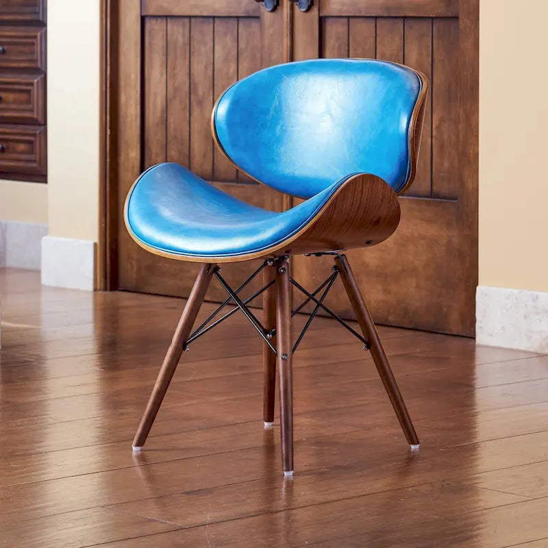 Fauteuil d'appoint sarcelle du milieu du siècle