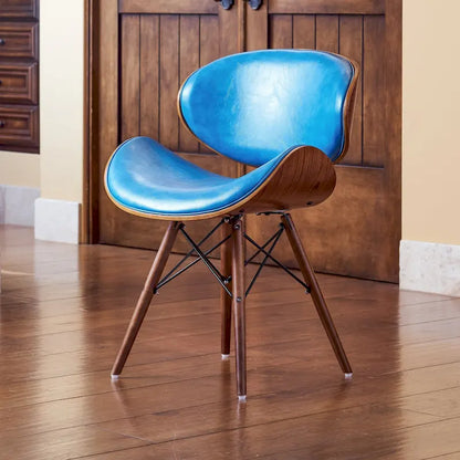 Fauteuil d'appoint sarcelle du milieu du siècle