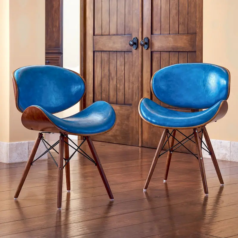Fauteuil d'appoint sarcelle du milieu du siècle