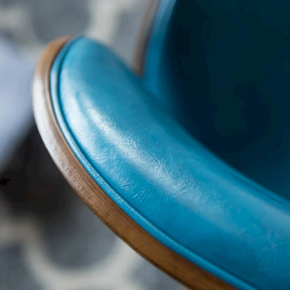 Fauteuil d'appoint sarcelle du milieu du siècle