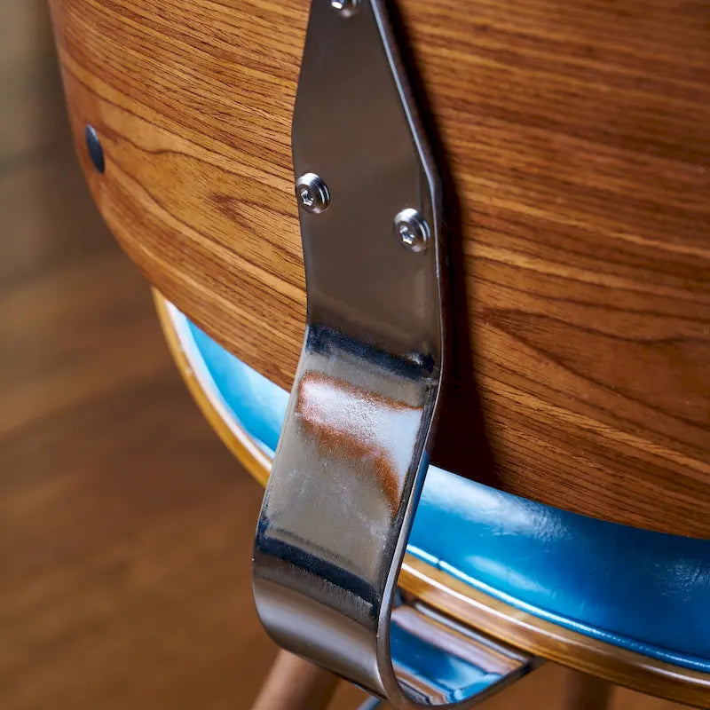 Fauteuil d'appoint sarcelle du milieu du siècle