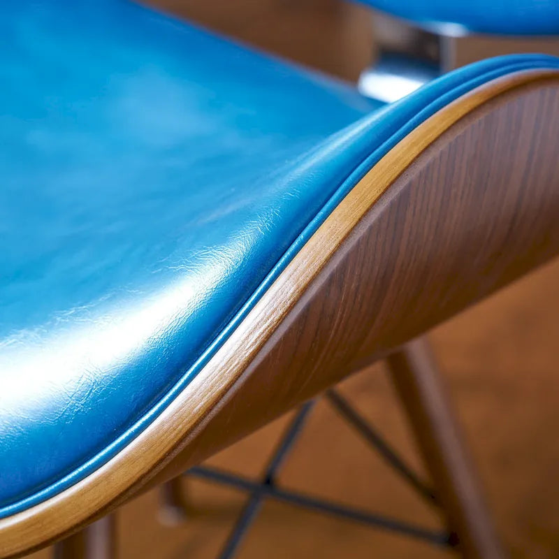 Fauteuil d'appoint sarcelle du milieu du siècle