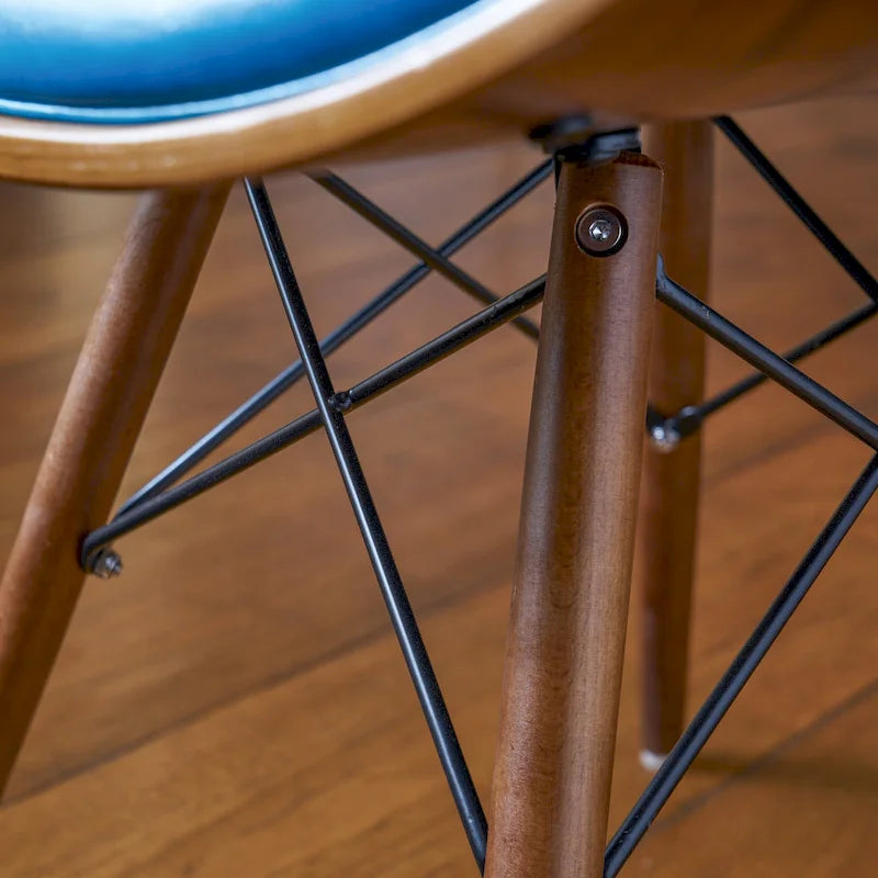 Fauteuil d'appoint sarcelle du milieu du siècle
