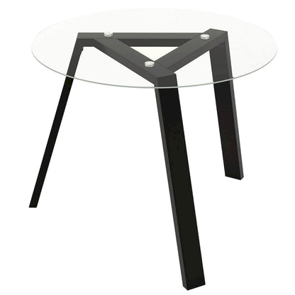 Costway 36 Round Glass Dining Table for 4 with Tempered Glass - See Details