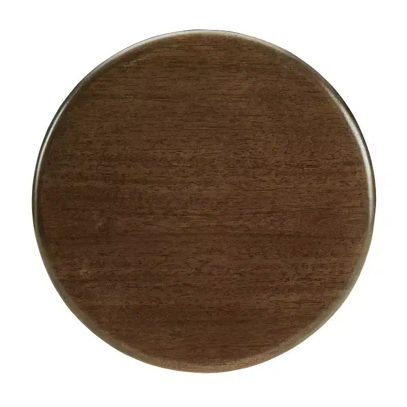 Lot de 2 tabourets de bar pivotants à hauteur réglable Kalen Crosley brun/noir mat : cadre en acier, style industriel-ferme
