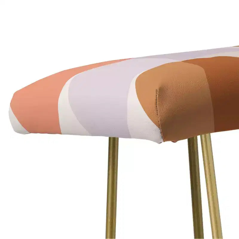 Banc à trente et une illustrations prune/mandarine – Deny Designs