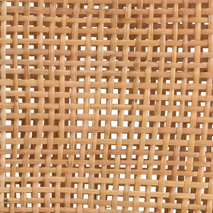 Tabouret de comptoir en rotin et bois Lesia Naturel/Noyer - bali & pari : Cadre en acajou, Aucun assemblage requis