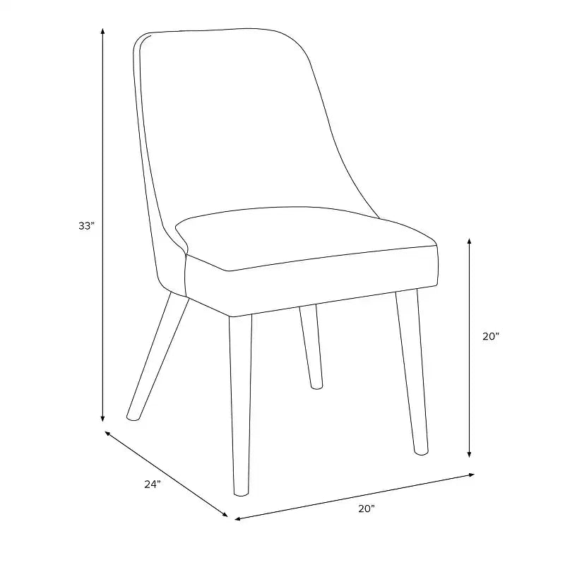 Chaise de salle à manger moderne Geller en peau de mouton naturelle - Threshold™ : Sans accoudoirs, cadre en frêne, rembourrée, capacité de 113 kg