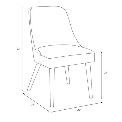 Chaise de salle à manger moderne Geller en peau de mouton naturelle - Threshold™ : Sans accoudoirs, cadre en frêne, rembourrée, capacité de 113 kg
