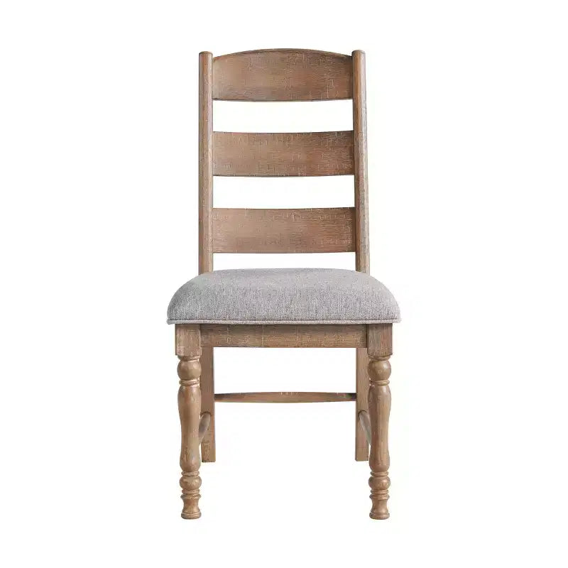 Lot de 2 chaises d'appoint Highland Ladderback à assise coussinée, finition Sandwash - Intercon