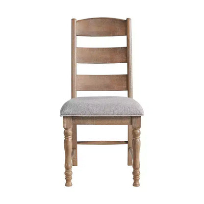 Lot de 2 chaises d'appoint Highland Ladderback à assise coussinée, finition Sandwash - Intercon
