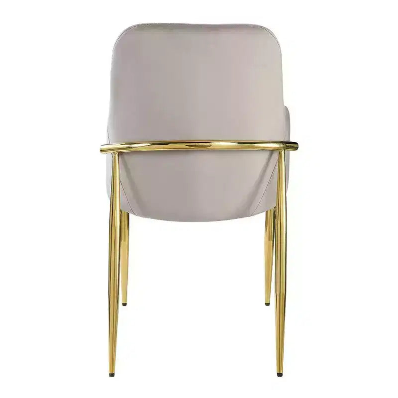 Lot de 2 chaises d'appoint Barnard 56 cm : Dossier haut rembourré, Structure en métal - Acme Furniture