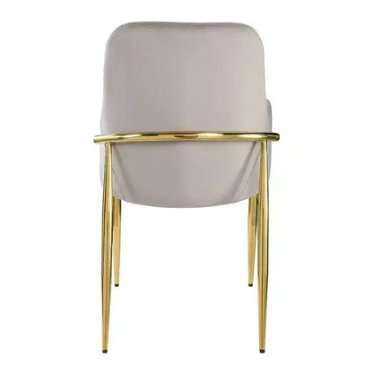 Lot de 2 chaises d'appoint Barnard 56 cm : Dossier haut rembourré, Structure en métal - Acme Furniture