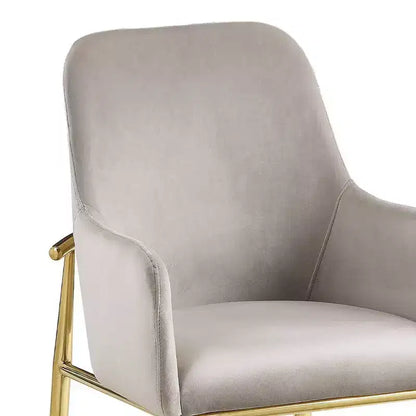 Lot de 2 chaises d'appoint Barnard 56 cm : Dossier haut rembourré, Structure en métal - Acme Furniture