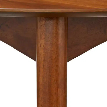 Table ronde à hauteur de comptoir Lifestorey Derby en noyer de style Mid-Century Modern