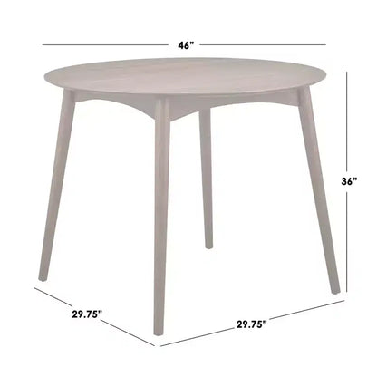 Table ronde à hauteur de comptoir Lifestorey Derby en noyer de style Mid-Century Modern