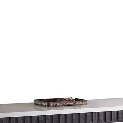 Ensemble de salle à manger Necalli de 152,4 cm avec plateau en marbre et hauteur de comptoir Espresso vieilli - Acme Furniture : 4 pièces, sièges en microfibre, base luge