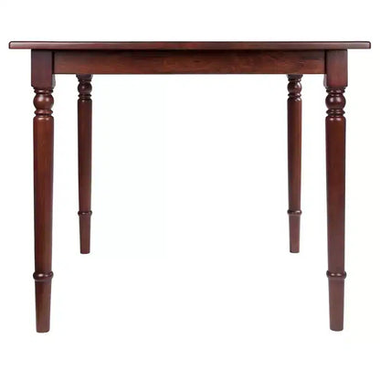 Ensemble table à manger Mornay 5 pièces Noyer - Winsome : Bois massif, style ferme, 4 places