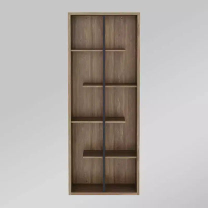 Bibliothèque en bois à 5 niveaux Noyer - Techni Mobili : Style moderne, matériau MDF, 5 étagères ouvertes