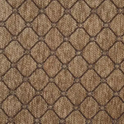 Canapé en tissu Chateaux De Ville 175 cm, finition expresso - Acme Furniture : bois sculpté, coussins capitonnés, 3 coussins inclus