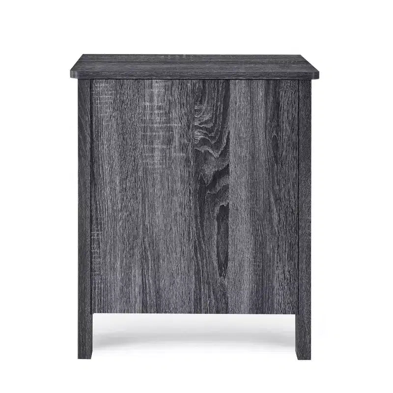 Lot de 2 tables de chevet contemporaines Olimont 2 tiroirs chêne gris Sonoma - Christopher Knight Home : Tables de rangement de chevet