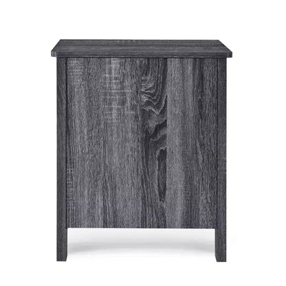Lot de 2 tables de chevet contemporaines Olimont 2 tiroirs chêne gris Sonoma - Christopher Knight Home : Tables de rangement de chevet