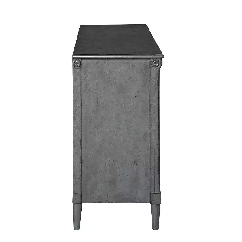 Commode traditionnelle Latimer 6 tiroirs gris antique - HOMES: Inside + Out : Rangement vintage pour la chambre à coucher
