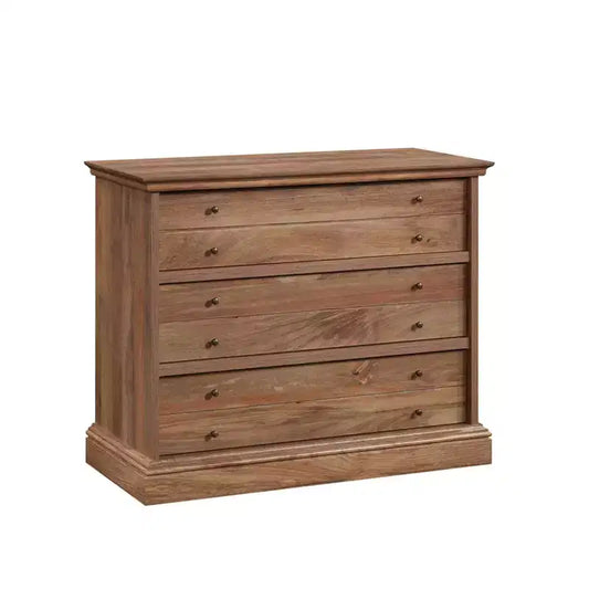 Commode 3 tiroirs Barrister Lane Sindoori Mango - Sauder : Rangement de chambre, Coulisses métalliques, MDF