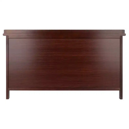 Banc de rangement Adriana 4 pièces avec paniers Noyer - Winsome : Style transitionnel, Cadre en bois, Nettoyage des taches
