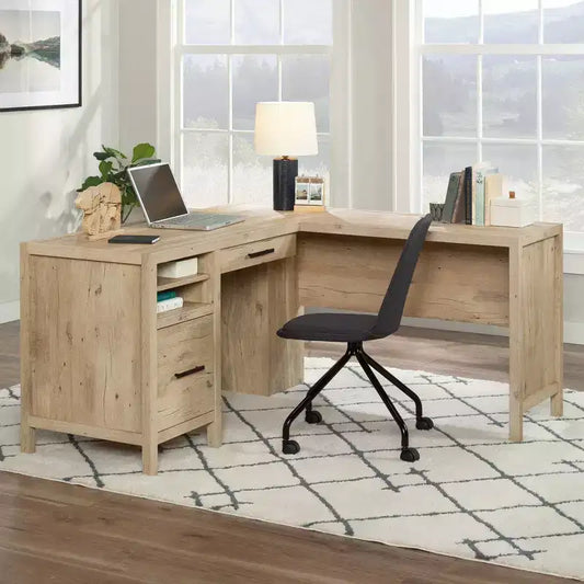 Bureau d'angle 2 tiroirs Prime Oak Pacific View - Sauder