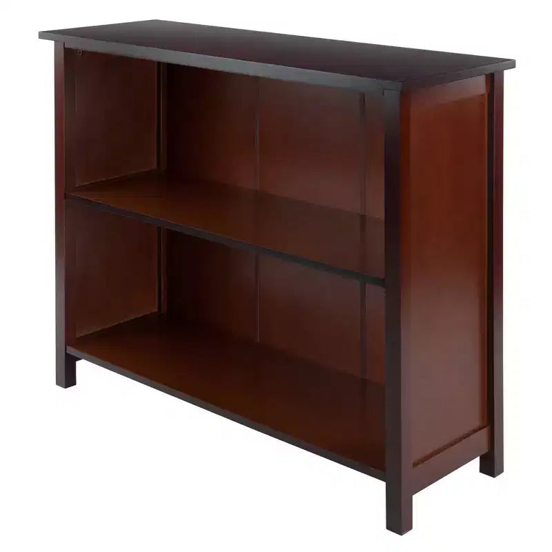 Winsome Étagère de rangement Milan 30 po, 4 pièces, avec paniers, noyer : style transitionnel, cadre en bois, étagères fixes