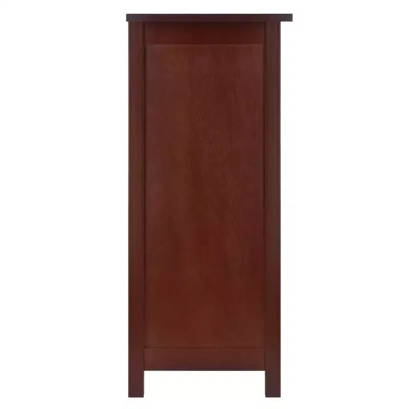 Winsome Étagère de rangement Milan 30 po, 4 pièces, avec paniers, noyer : style transitionnel, cadre en bois, étagères fixes