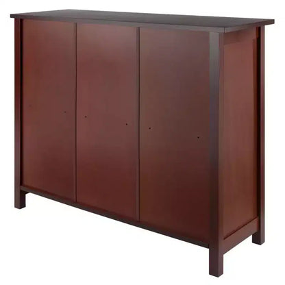 Winsome Étagère de rangement Milan 30 po, 4 pièces, avec paniers, noyer : style transitionnel, cadre en bois, étagères fixes