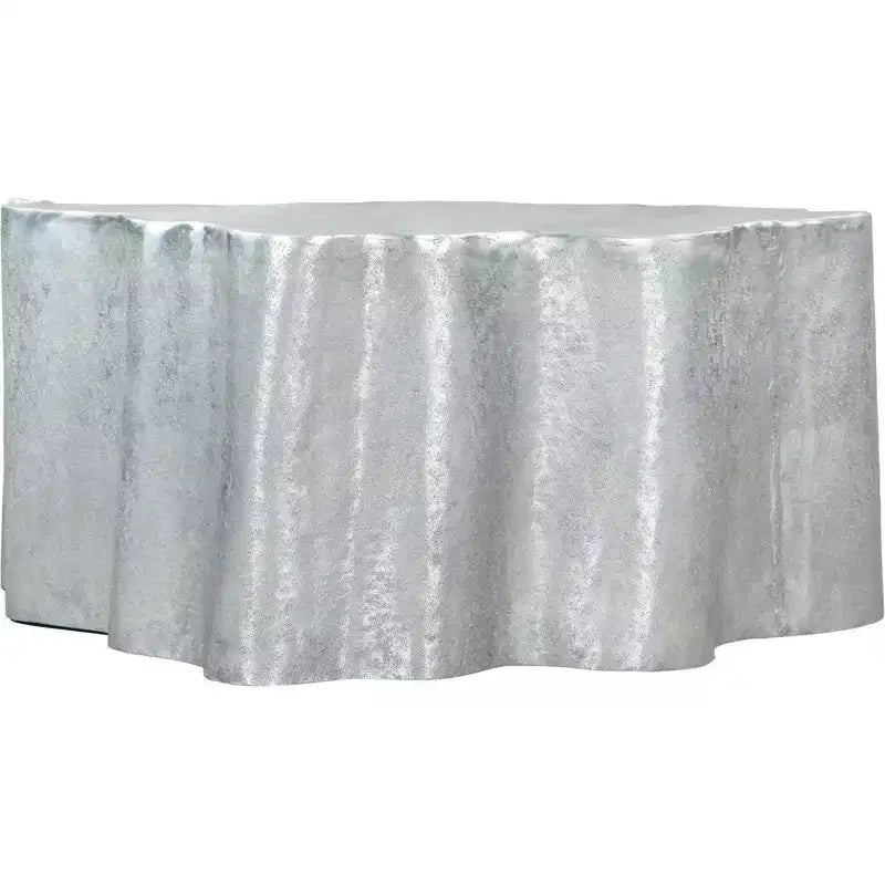 Table basse Forest Grove en aluminium argent antique - ZM Home : Piédestal irrégulier bohème moderne, Décoration de salon