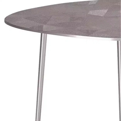 2 tables gigognes en métal Greene nickel – WyndenHall