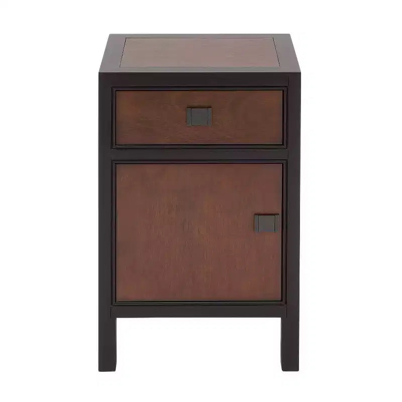 Petit meuble en bois contemporain marron foncé - Olivia & May