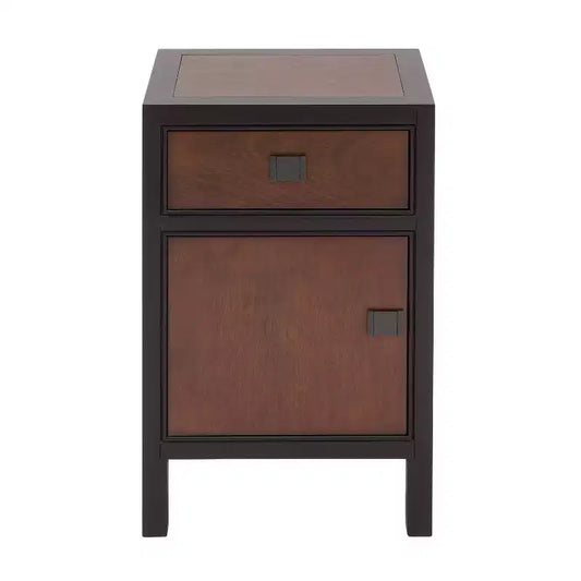 Petit meuble en bois contemporain marron foncé - Olivia & May