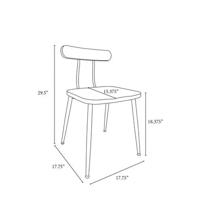 Lot de 2 chaises de salle à manger industrielles en bois et acier - Chêne vieilli/Noir - Hearth & Hand™ avec Magnolia : Pieds en métal élégants