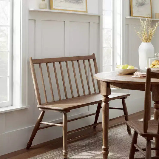 Vintage Windsor Dining Bench - Aged Oak - Hearth & Hand™ with Magnolia