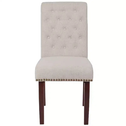Chaise Parsons Merrick Lane rembourrée avec garniture cloutée - Lot de 6