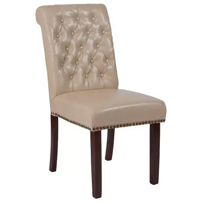 Chaise Parsons Merrick Lane rembourrée avec garniture cloutée - Lot de 6