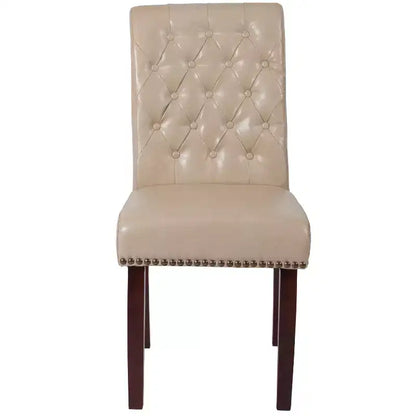 Chaise Parsons Merrick Lane rembourrée avec garniture cloutée - Lot de 6