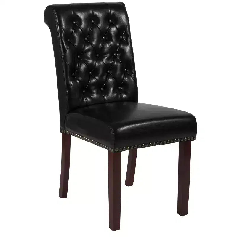 Chaise Parsons Merrick Lane rembourrée avec garniture cloutée - Lot de 6