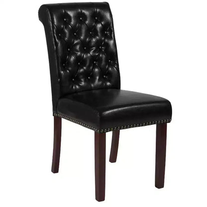 Chaise Parsons Merrick Lane rembourrée avec garniture cloutée - Lot de 6