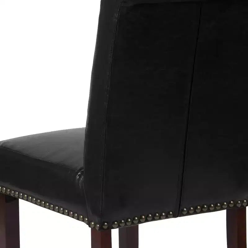 Chaise Parsons Merrick Lane rembourrée avec garniture cloutée - Lot de 6