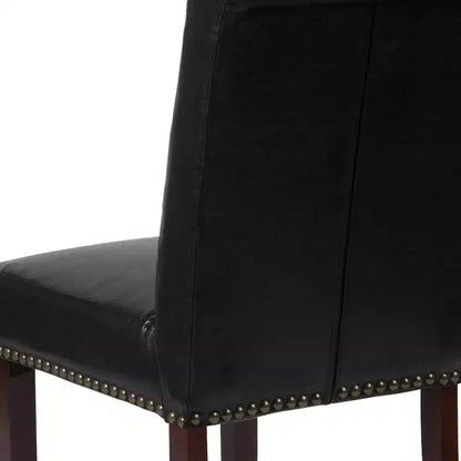 Chaise Parsons Merrick Lane rembourrée avec garniture cloutée - Lot de 6