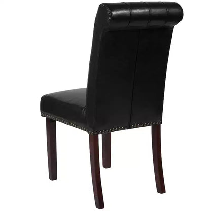 Chaise Parsons Merrick Lane rembourrée avec garniture cloutée - Lot de 6