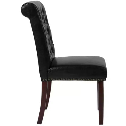 Chaise Parsons Merrick Lane rembourrée avec garniture cloutée - Lot de 6